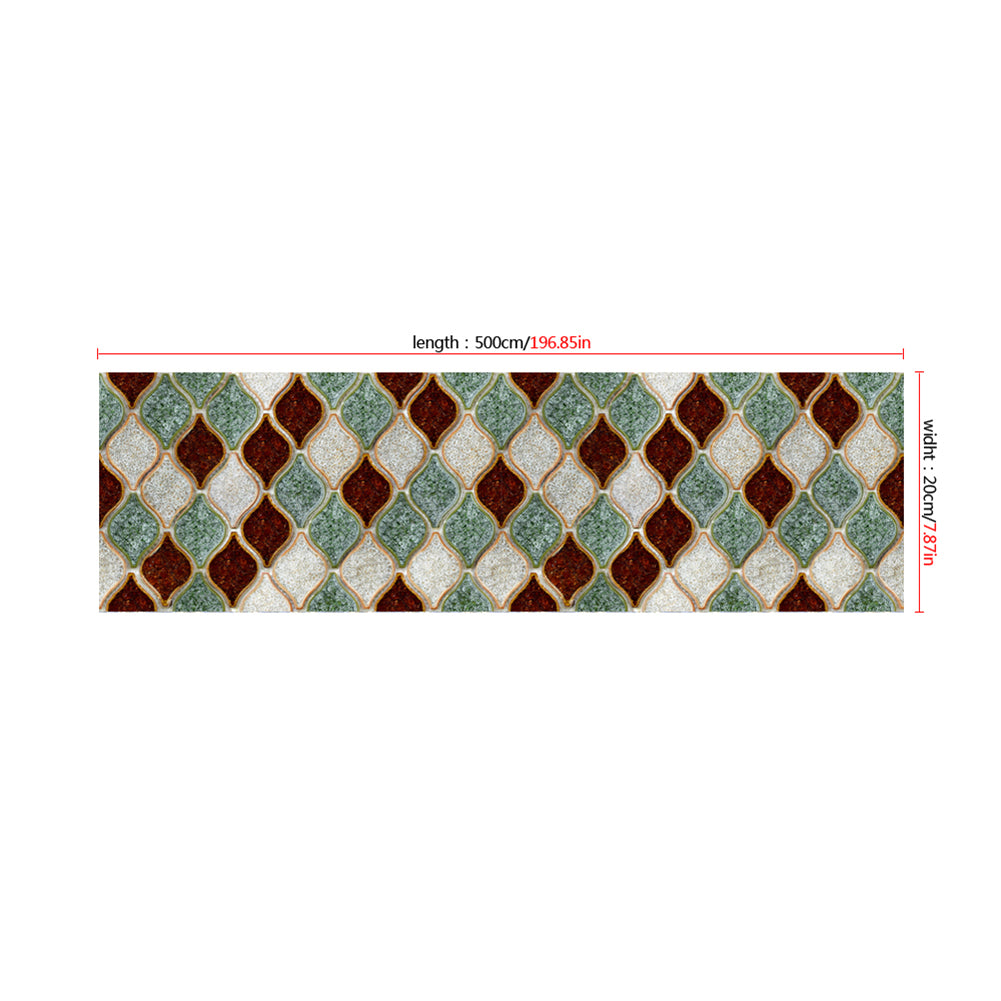 Anti-oil Waterproof Tile Decal PVC Kitchen Geometric Wall Sticker Self Adhesive