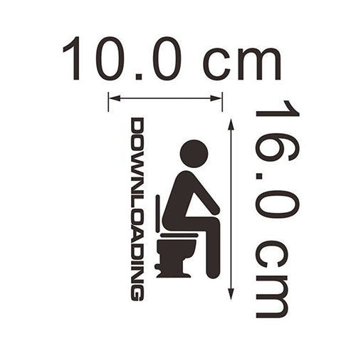 Removable DIY Toilet Seat WC Bathroom Art Home Room Decals Decor Wall Sticker