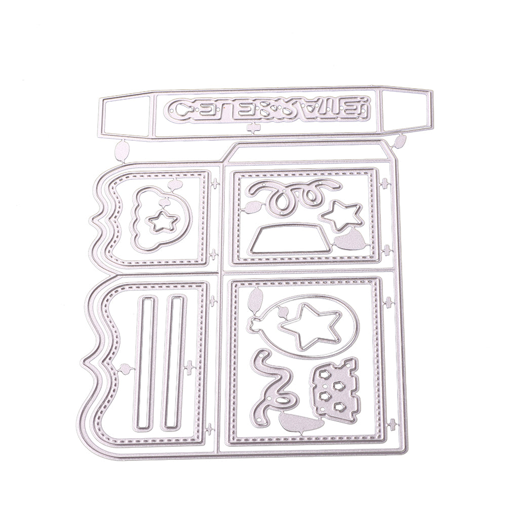 Exquisite Gift Box DIY Embossing Cutting Dies Birthday Festival Card Art Decor