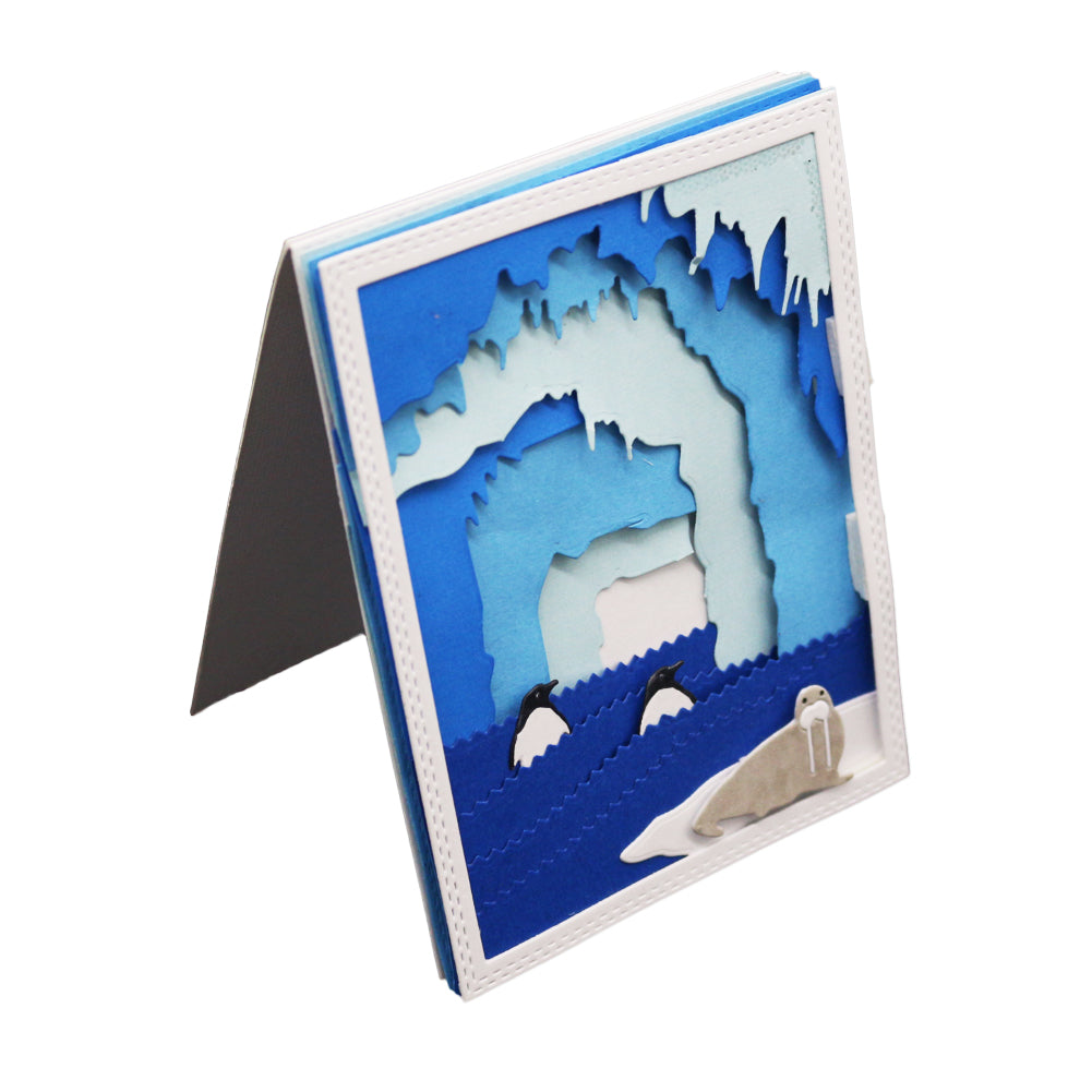 Sealion Penguin Cutting Dies DIY Scrapbooking Album Card Embossing Template