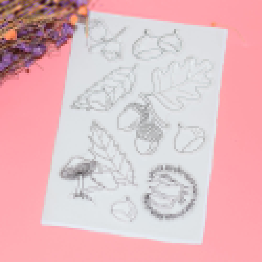 Filbert Chestnut Silicone Clear Stamper DIY Scrapbook Album Paper Cards Tool