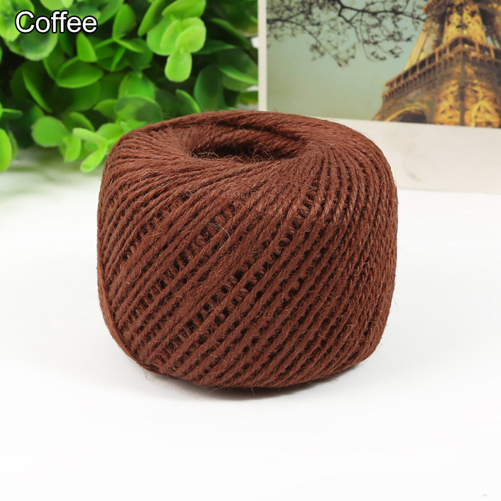 50m Durable Twine Ball Hemp Rope Art Craft Wrap Gift Cord String Ball Decor