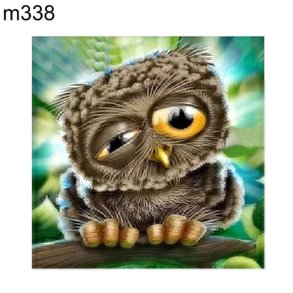 Cartoon Cat Dog Owl Full Diamond Painting DIY Handmade Craft Cross Stitch Decor