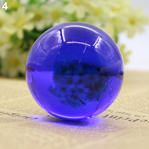 Creative 60mm Artificial Crystal Lucky Ball Transparent Sphere Home Decorations