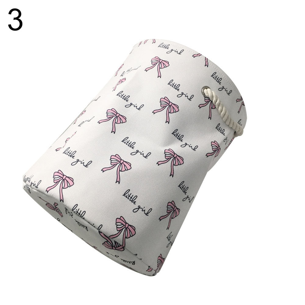 1Pc Ballet Girl Laundry Basket Dirt Clothes Toys Storage Bucket Organizer Bag