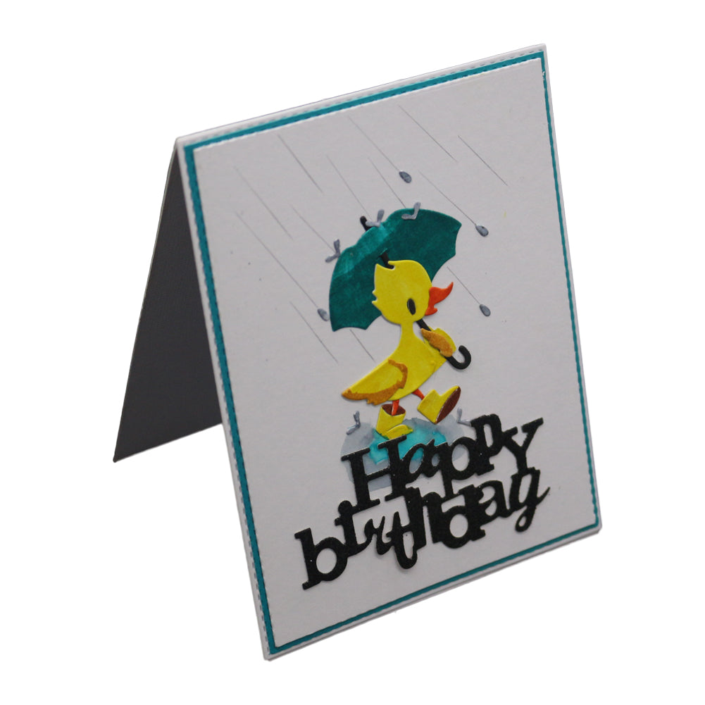 Umbrella Duck Metal Cutting Dies Stencil DIY Scrapbooking Album Paper Card Craft
