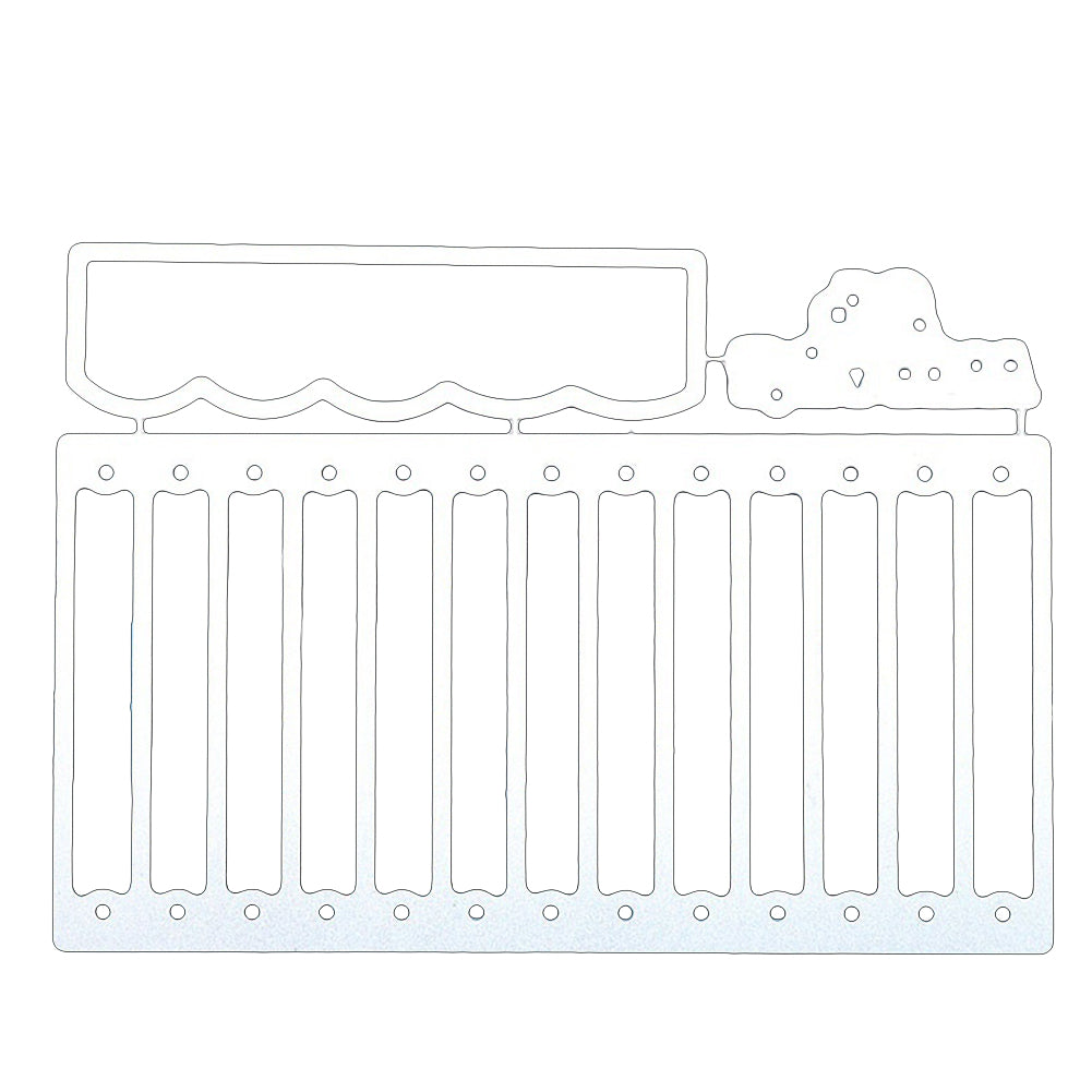 Window Curtain Stencil Metal Cutting Die Set DIY Scrapbooking Paper Card Craft