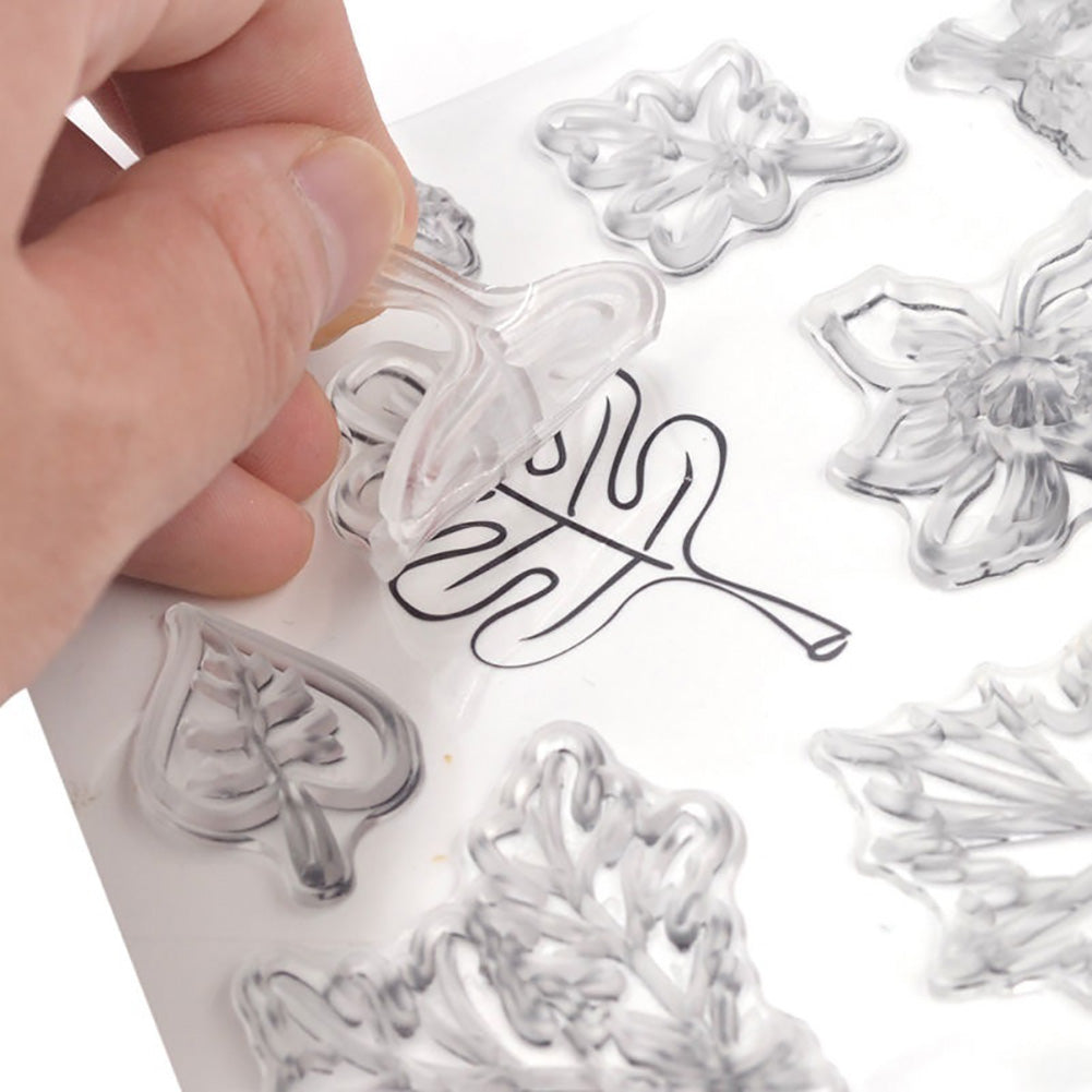 Christmas Decor Silicone Clear Stamper DIY Scrapbooking Card Album Decor Tool