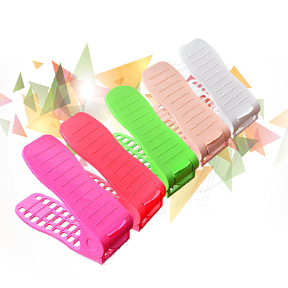 Home Shoes Base Space Saver Adjustable Double Layer Holder Rack Storage Shelf