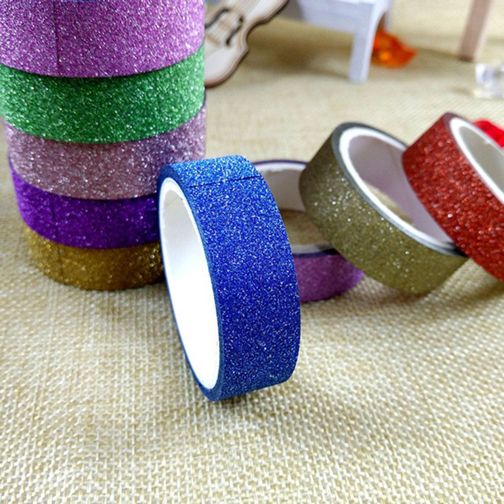 10 Pcs Washi Paper Adhesive Tape DIY Craft Stickers Albums Decor 1.5cmx3m