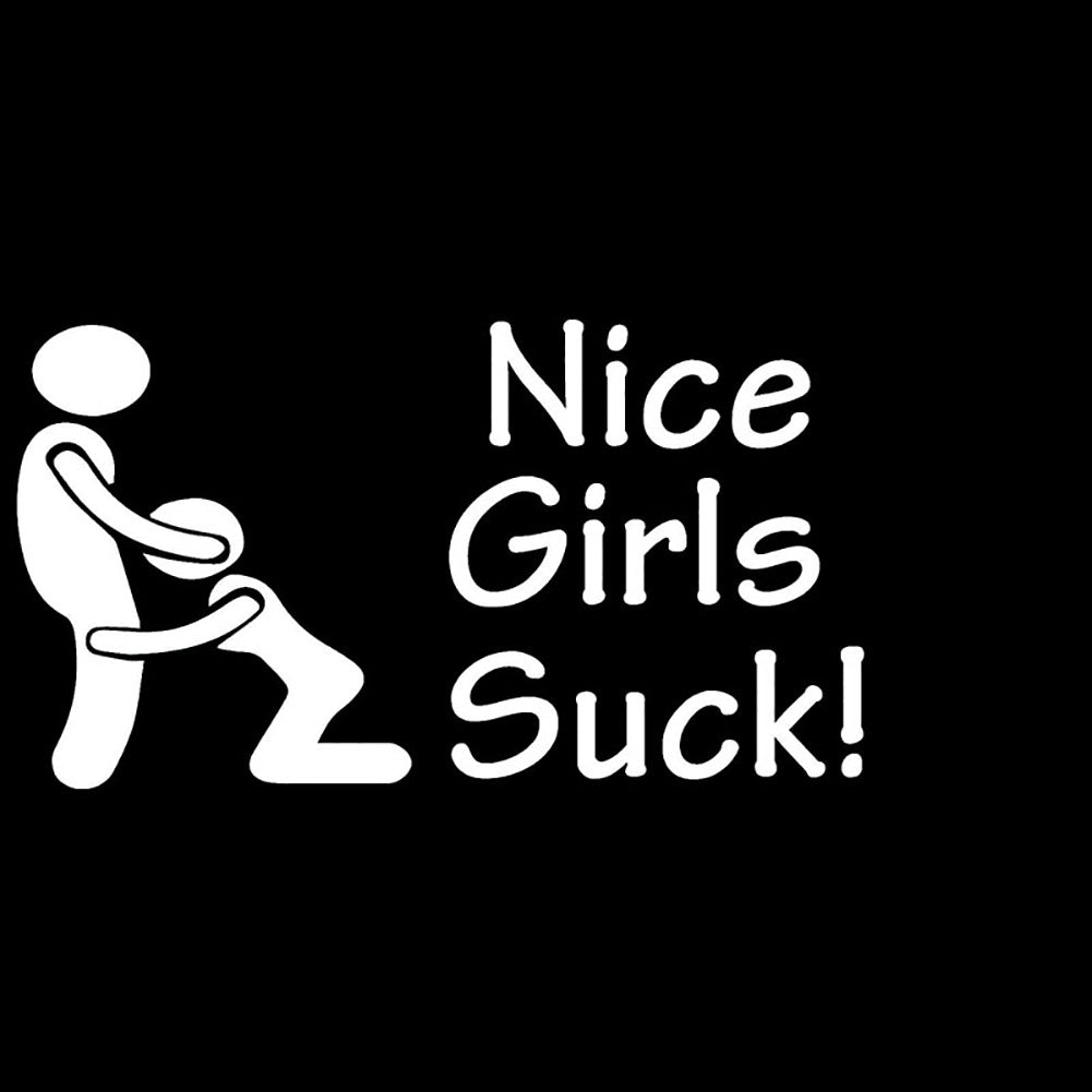 Nice Girls Suck Car Sticker Funny Styling Decor Auto Truck Body Window Decal