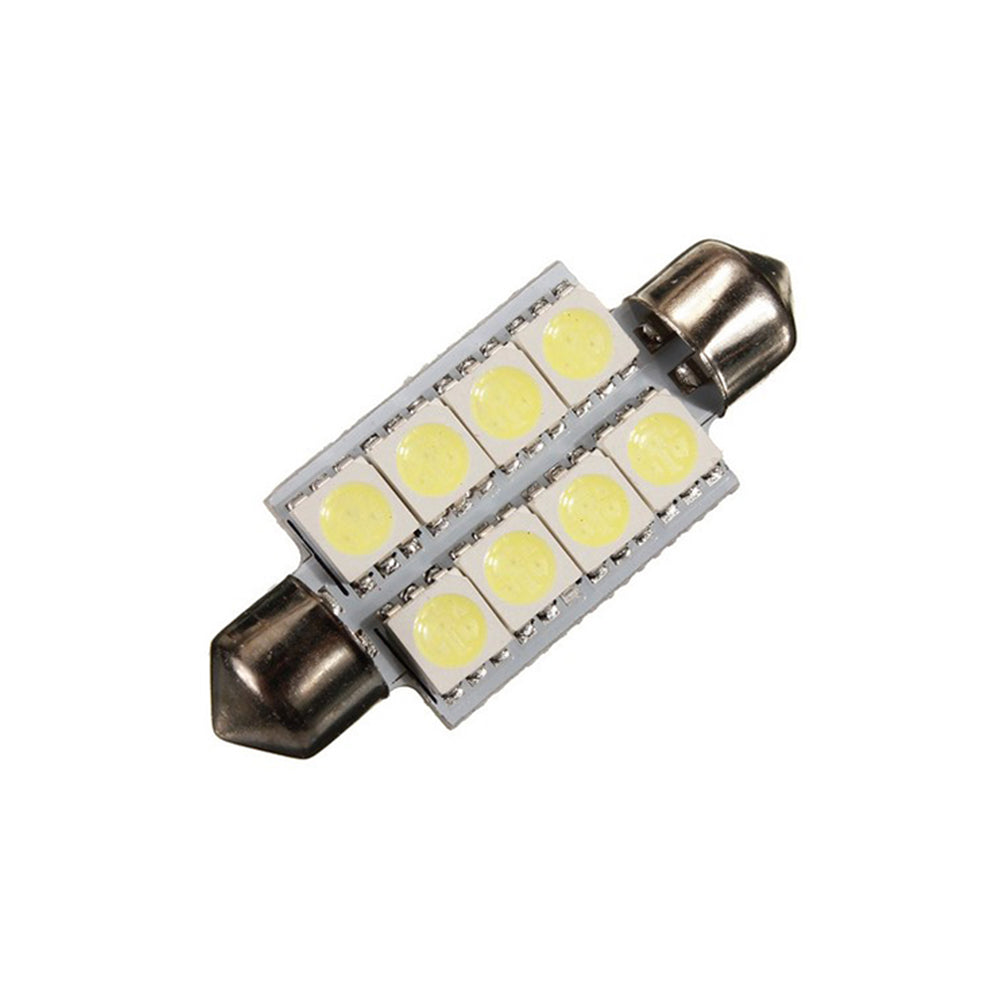 8SMD 5050 LED Car Dome Interior White Light Universal Read Bulbs Lamp Tool