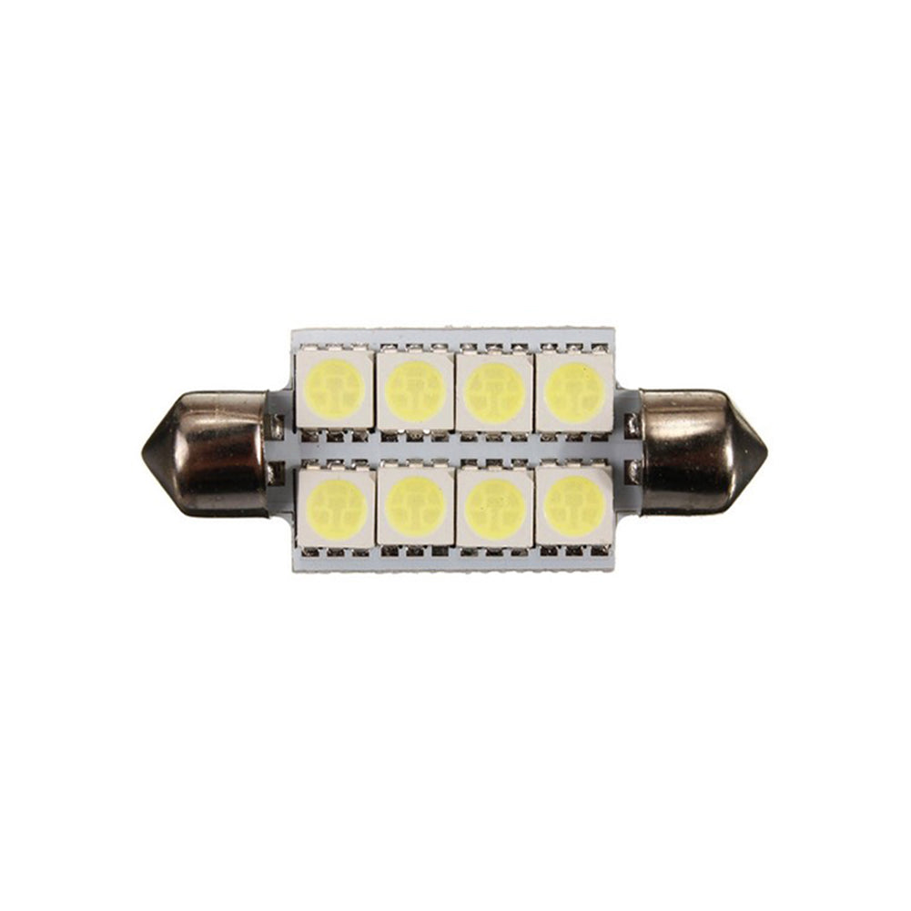 8SMD 5050 LED Car Dome Interior White Light Universal Read Bulbs Lamp Tool