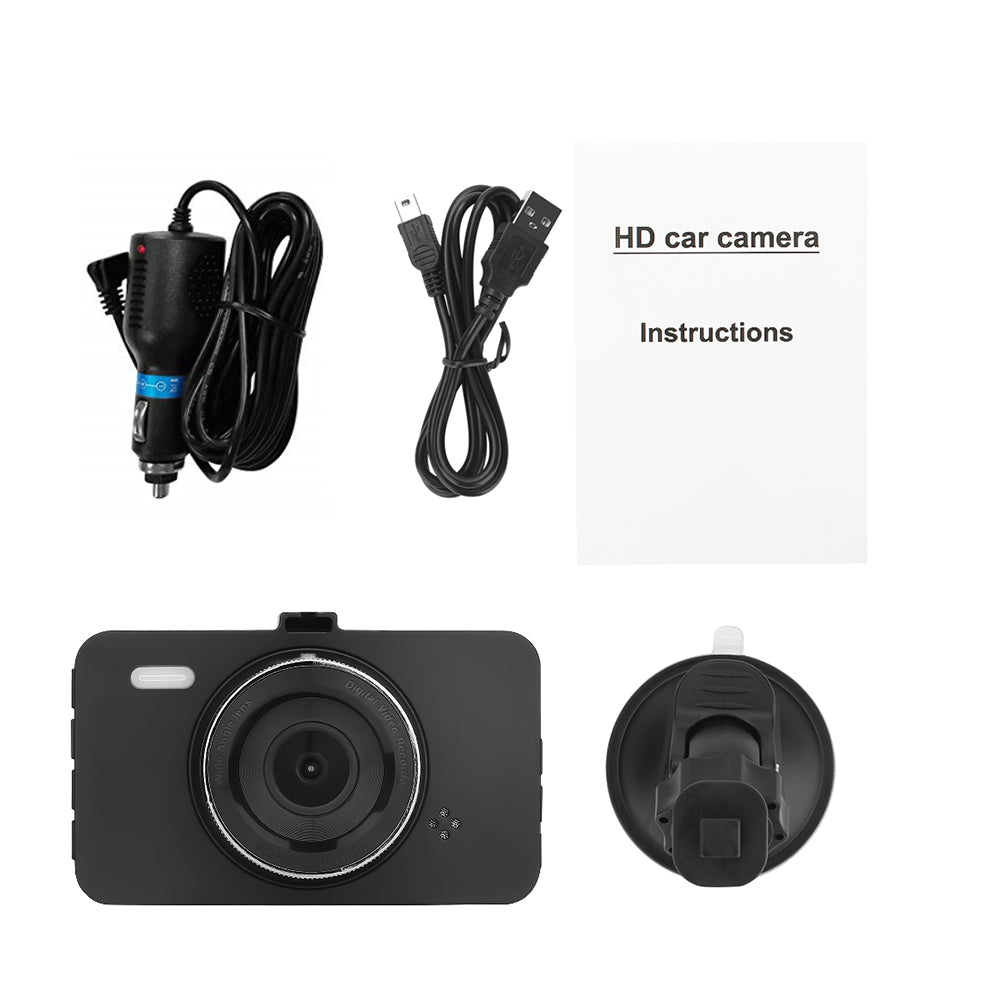 Dash Cam 1080P Car DVR Dashboard Camera Full HD 3inch LCD Screen WDR Recorder