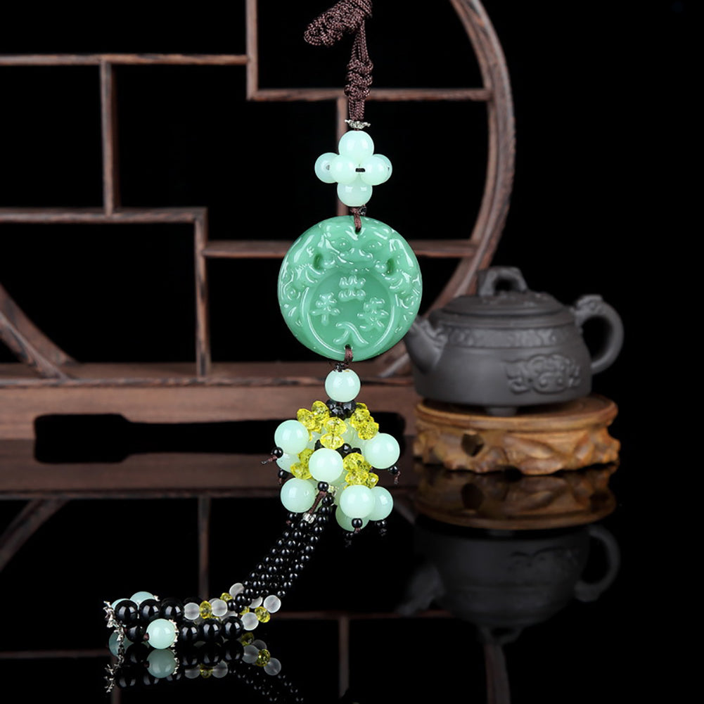 Safe Drive Symbol Tassel Auto Car Hanging Pendant Ornament Lucky Charm Amulet