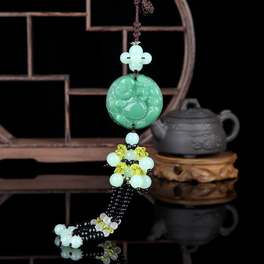 Safe Drive Symbol Tassel Auto Car Hanging Pendant Ornament Lucky Charm Amulet