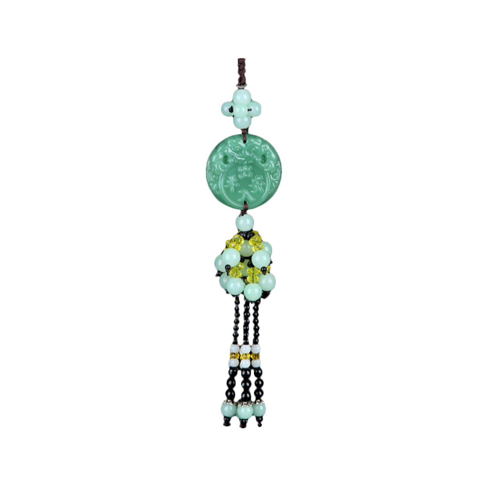 Safe Drive Symbol Tassel Auto Car Hanging Pendant Ornament Lucky Charm Amulet