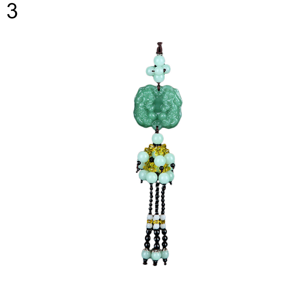 Safe Drive Symbol Tassel Auto Car Hanging Pendant Ornament Lucky Charm Amulet