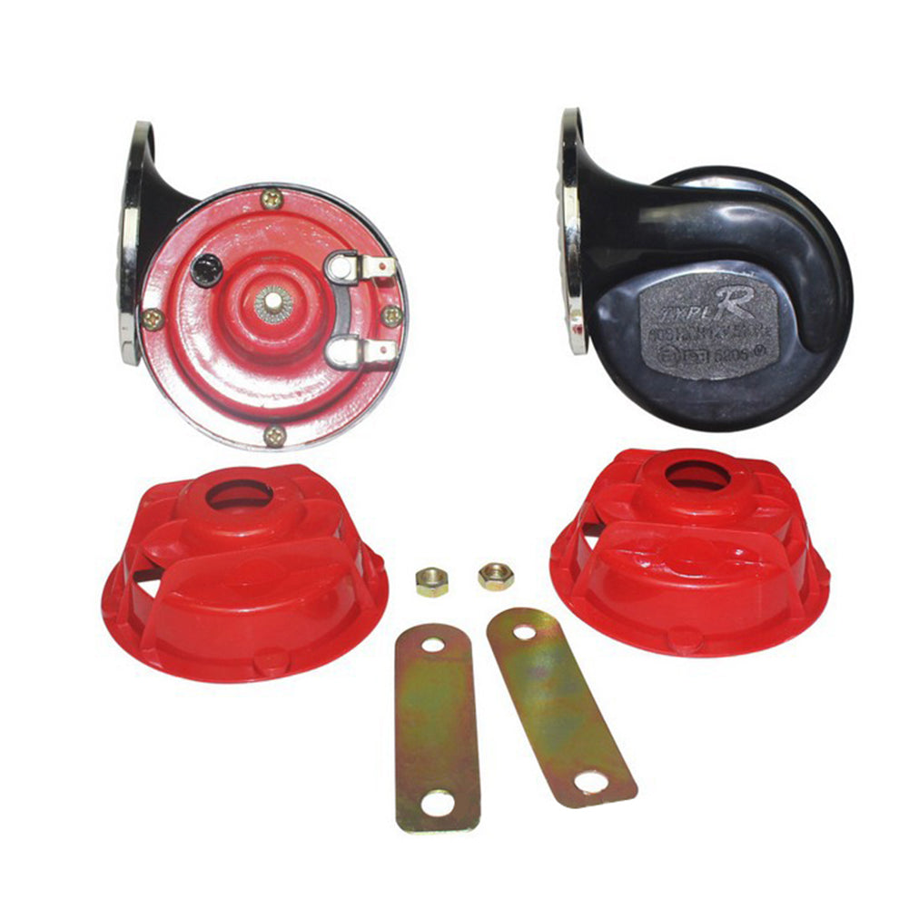 2Pcs 12V Snail Air Horn with Cover Loud Alarm Kit for Car Boat Motorcycle Van