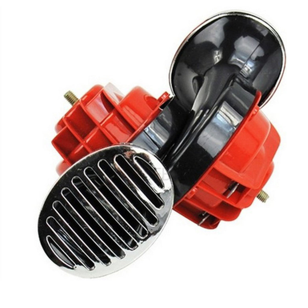 2Pcs 12V Snail Air Horn with Cover Loud Alarm Kit for Car Boat Motorcycle Van