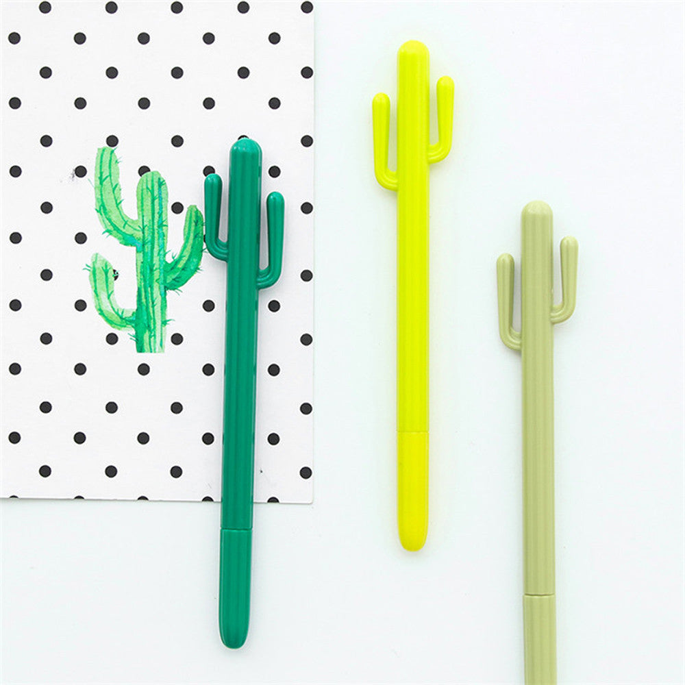 Office School Supplies Cute Cactus Design Gel Pen Ballpoint Pen Writing Pen Gift
