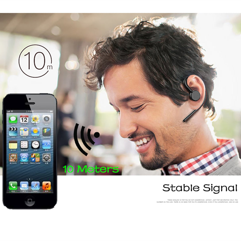 Bluetooth Headset Earphone for phone Wireless Sweatproof Sports Bluetooth Headphone with Mic voice Control with Earbud