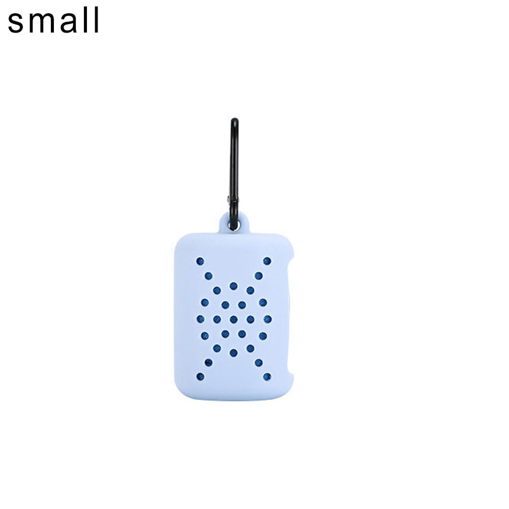 Portable Travel Sports Quick-Dry Cooling Microfiber Towel Storage Silicone Case