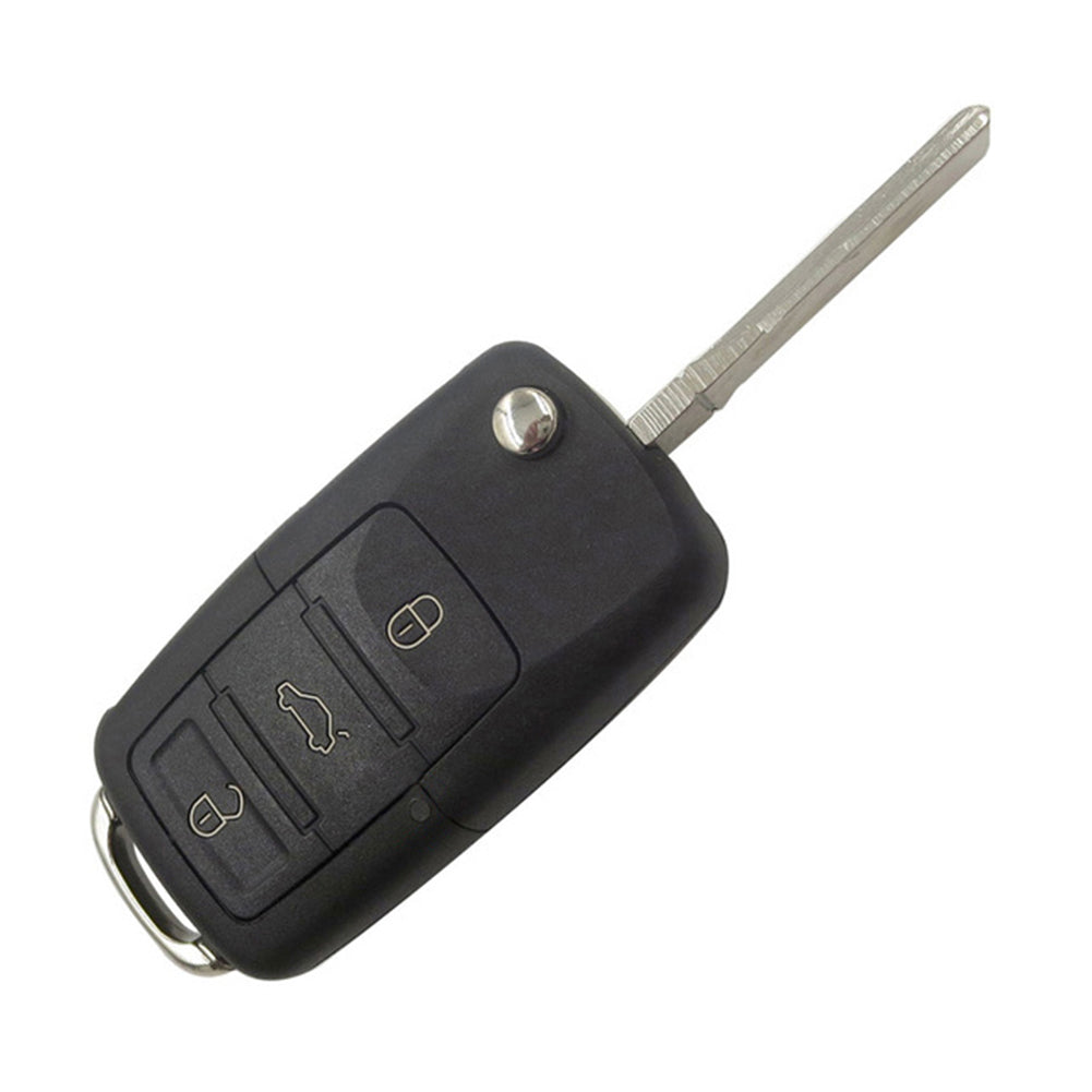 434MHz 3 Buttons Car Vehicle Uncut Remote Key Case Fob with ID48 Chip for VW