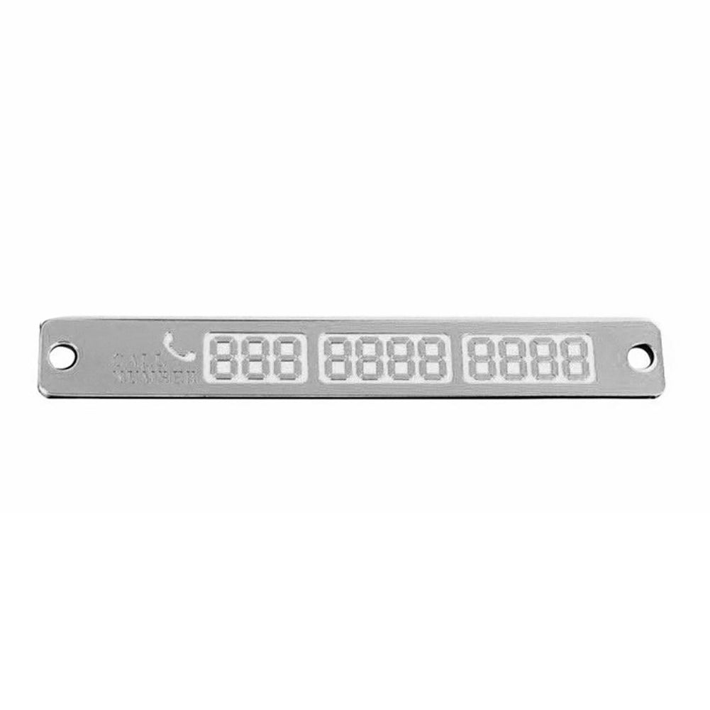 Car Auto Temporary Parking Plate Luminous Sucker Phone Number Card Notification