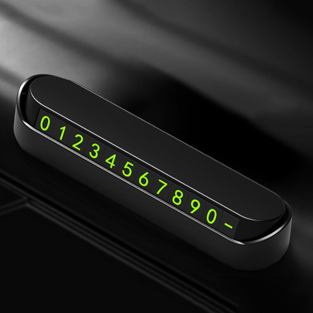Car Parking Card Phone Number Sticker Drawer Style Hidden Auto Plate Accessories