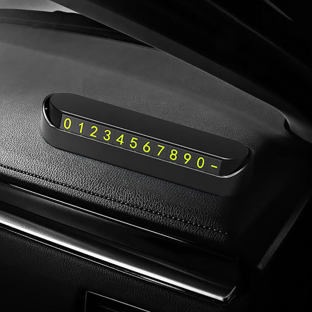 Car Parking Card Phone Number Sticker Drawer Style Hidden Auto Plate Accessories