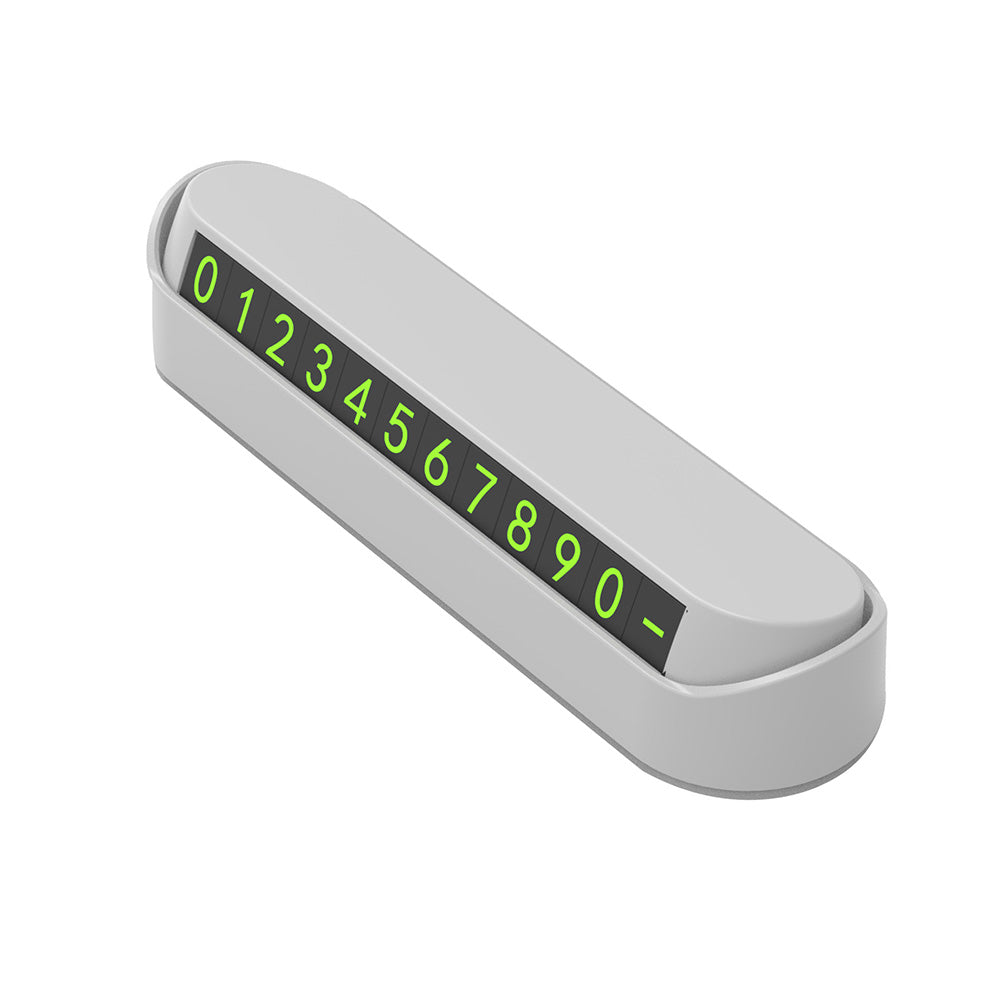 Car Parking Card Phone Number Sticker Drawer Style Hidden Auto Plate Accessories