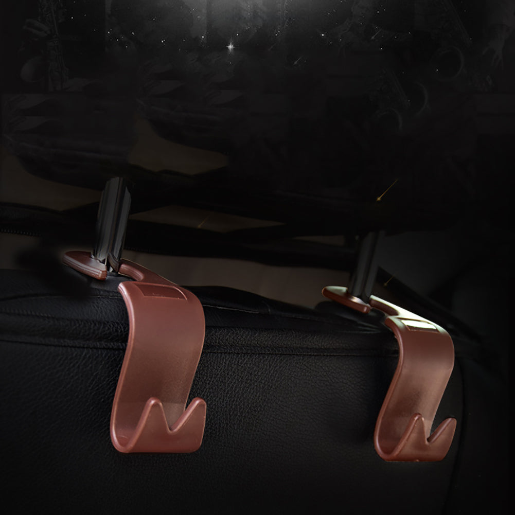 4 Pcs Universal Car Seat Back Hooks Autos Headrest Hanger Holder Vehicle Mount