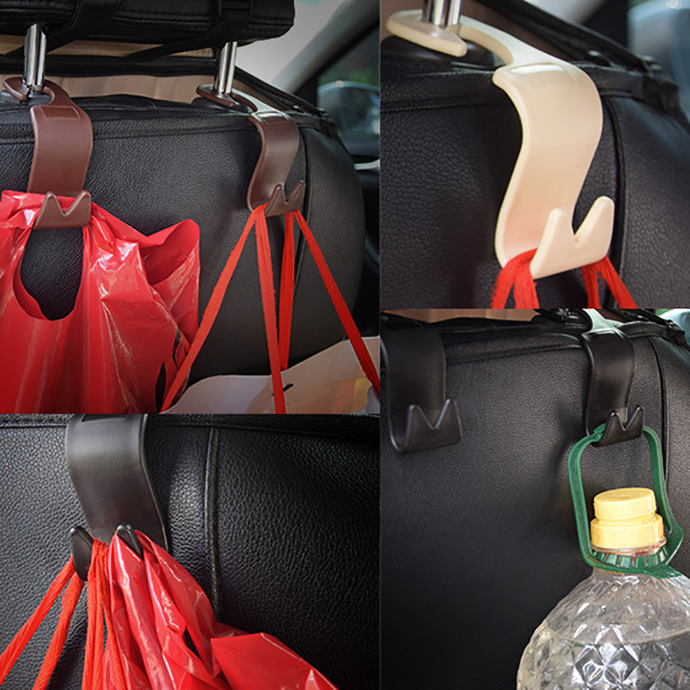 4 Pcs Universal Car Seat Back Hooks Autos Headrest Hanger Holder Vehicle Mount