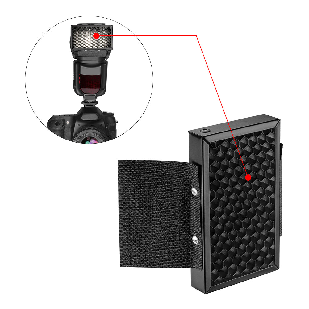 Honey Comb Grid Soft Box Flash Diffuser Bouncer for Canon Nikon DSLR Camera