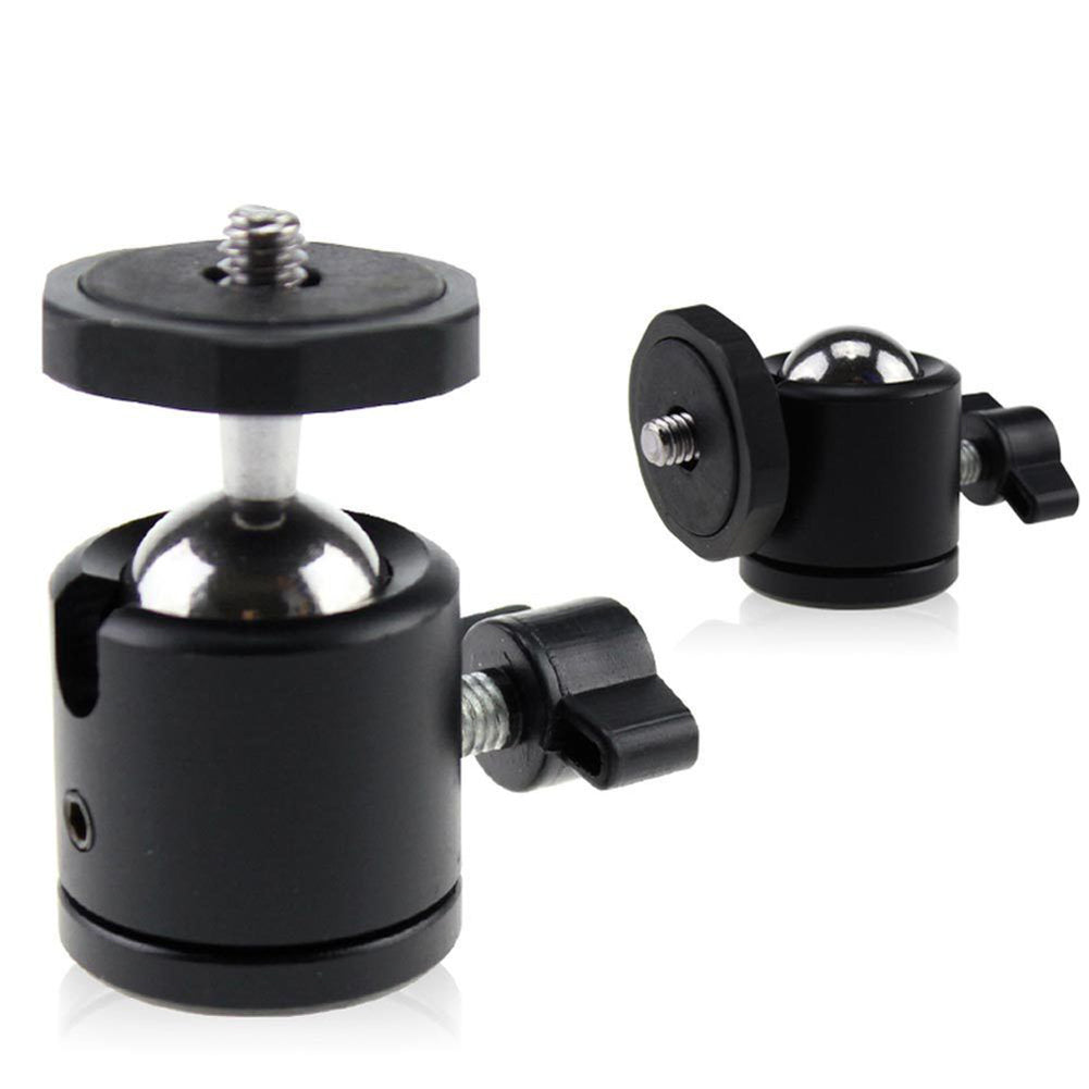 360° Swivel Ball Head 1/4 Inch Screw DSLR Camera Tripod Ballhead Stand Mount