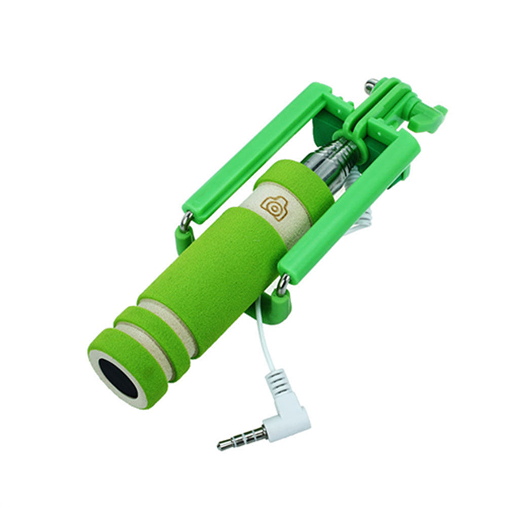 Mini Extendable Handheld Selfie Wired Stick Monopod for Sumsang Galaxy iPhone