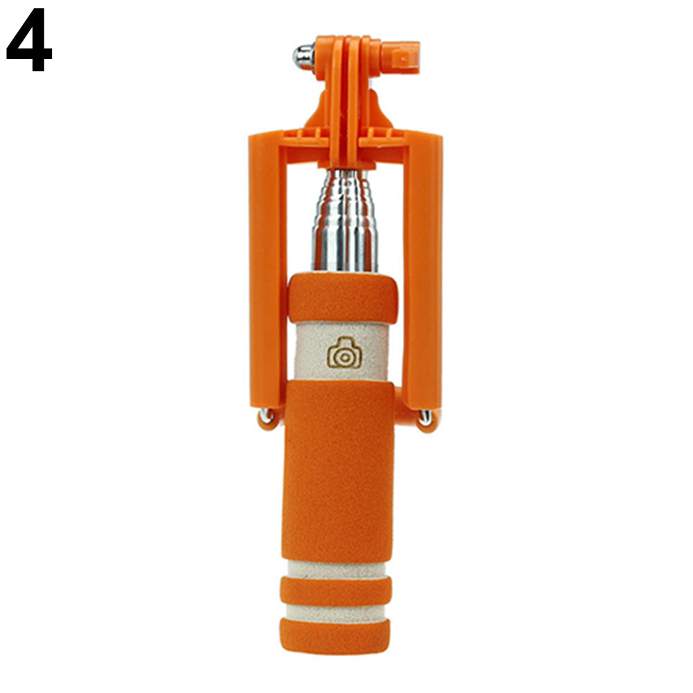 Mini Extendable Handheld Selfie Wired Stick Monopod for Sumsang Galaxy iPhone