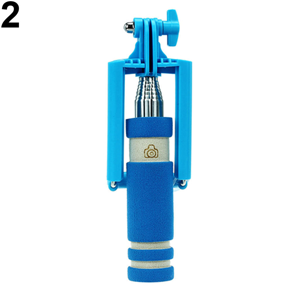 Mini Extendable Handheld Selfie Wired Stick Monopod for Sumsang Galaxy iPhone