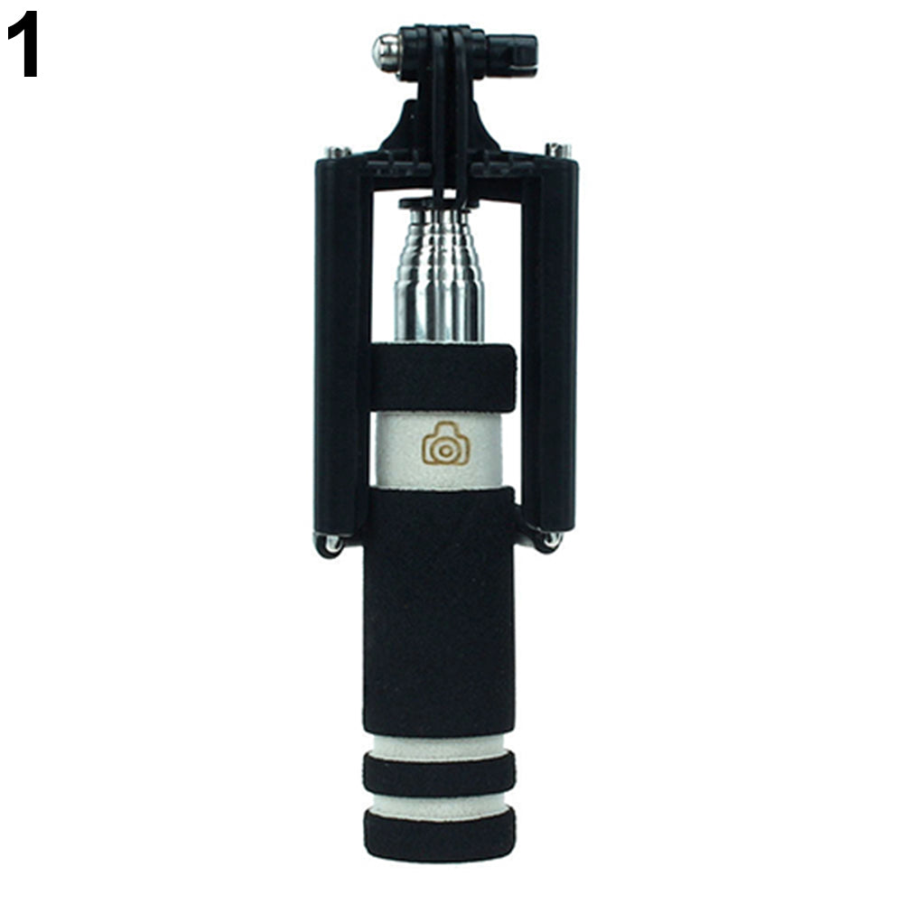 Mini Extendable Handheld Selfie Wired Stick Monopod for Sumsang Galaxy iPhone
