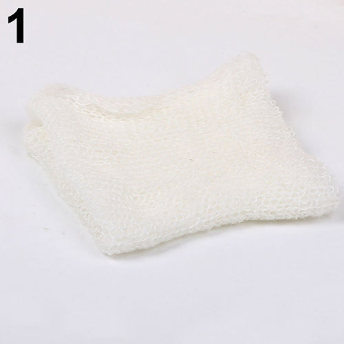 Newborn Baby Boy Girl Faux Mohair Wrap Knit Photography Prop Baby Photo Prop
