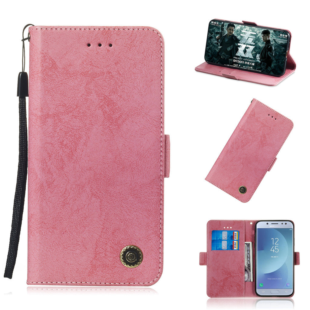 For Samsung Galaxy J730 J7 2017 European version Case Flip Stand Wallet Retro Leather Cover design With Card slot function