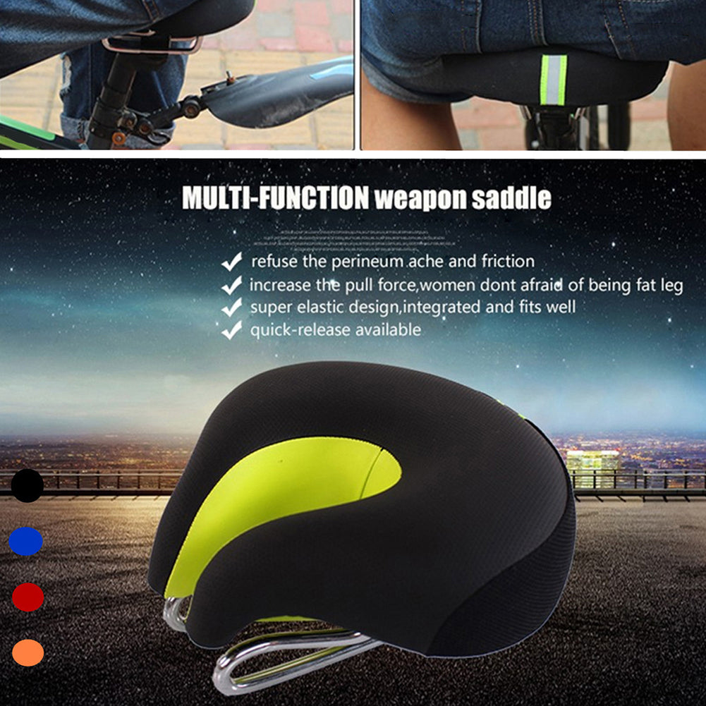 MTB Road Mountain Bike Bicycle Cycling Reflective Soft Saddle Seat Cushion