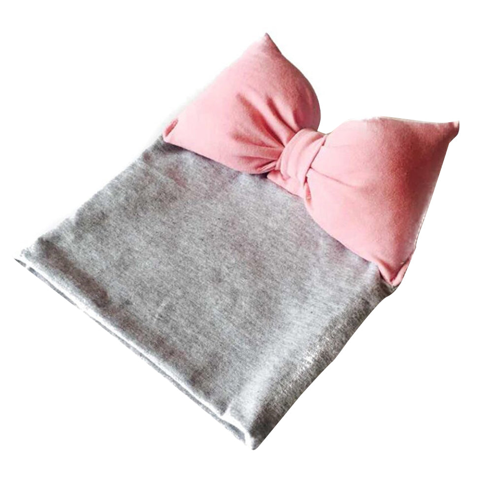 Bowknot Decoration Infant Baby Kids Boy Girl Cap Warm Cotton Soft Beanie Hat