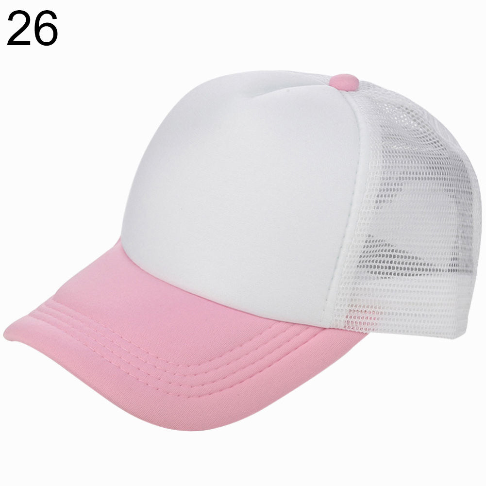 Adjustable Unisex Outdoor Sport Tennis Golf Mesh Baseball Cap Snapback Hat