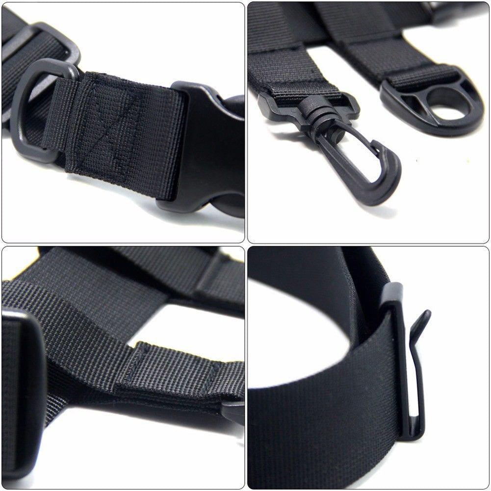 Nylon Fish Wading Belt Holder Clip Fishing Accessories with D Ring Swivel Hook