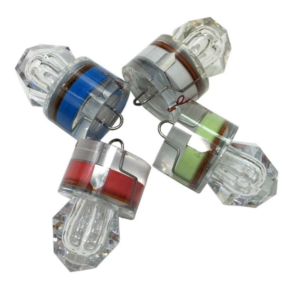 LED Deep Sea Underwater Diamond Flashing Fishing Light Squid Strobe Bait Lure