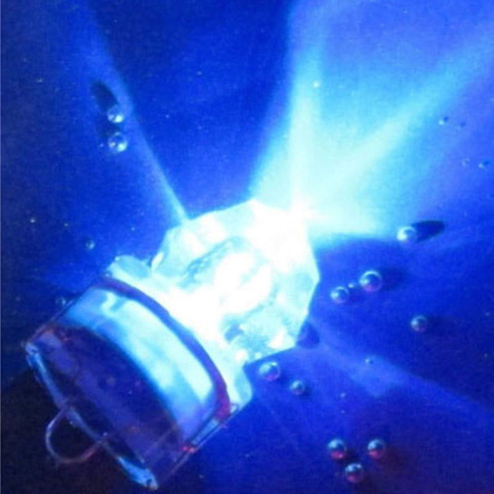 LED Deep Sea Underwater Diamond Flashing Fishing Light Squid Strobe Bait Lure
