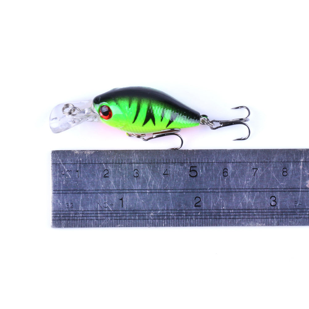 5Pcs Fishing Lure Minnow Floating Crankbait Bait Jig Hook Set with Tackle Box