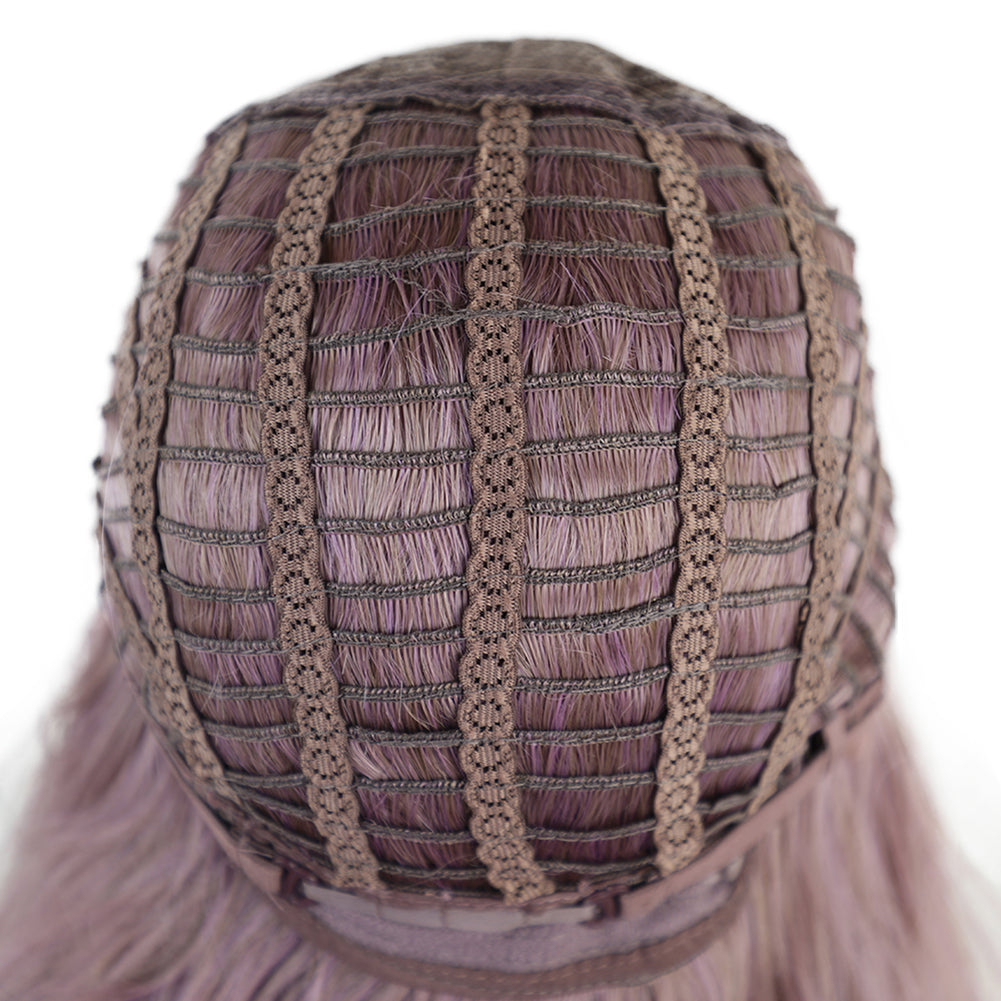 Women Fashion Bright Color Cosplay Party Cocktail Long Curly Hair Full Wig